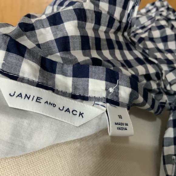 Janie and Jack Navy and White Check Dress - Picture 4 of 5